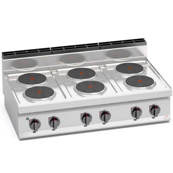 ELECTRIC COOKER 6 ROUND PLATES TOP