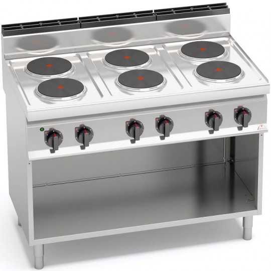 CUCINA ELETTRICA 6 PIASTRE TONDE SU VANO
