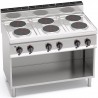 CUCINA ELETTRICA 6 PIASTRE TONDE SU VANO