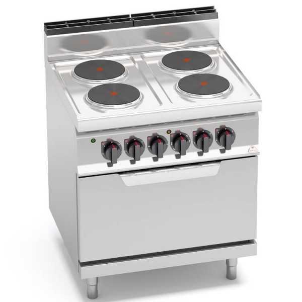 ELECTRIC COOKER 4 ROUND PLATES + ELECTRIC OVEN 2/1