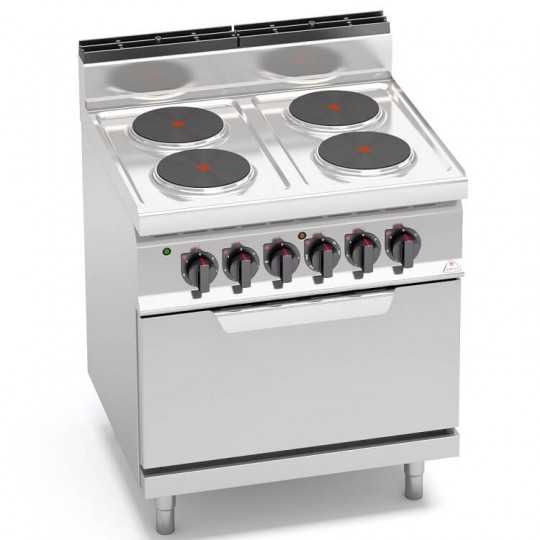 ELECTRIC COOKER 4 ROUND PLATES + ELECTRIC OVEN 2/1