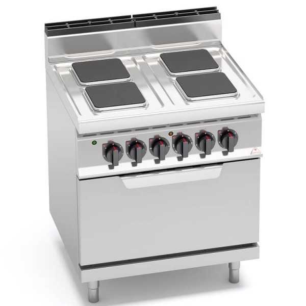 ELECTRIC COOKER 4 SQUARE PLATES + ELECTRIC OVEN 2/1