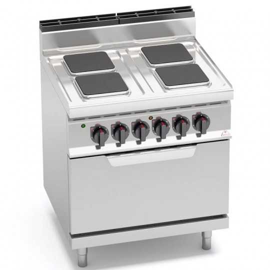 CUCINA ELETTRICA 4 PIASTRE QUADRE + FORNO ELETTRICO 2/1