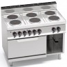 ELECTRIC COOKER 6 ROUND PLATES + ELECTRIC OVEN 2/1