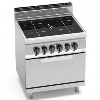 PLAQUE DE CUISSON INFRAROUGE 4 ZONES + FOUR ÉLECTRIQUE 2/1