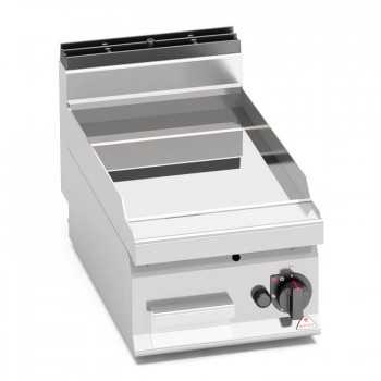 Fry top a gas liscio in compound 40x70 - TOP