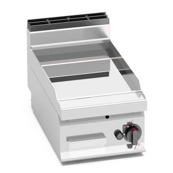 Fry top a gas liscio in compound 40x70 - TOP