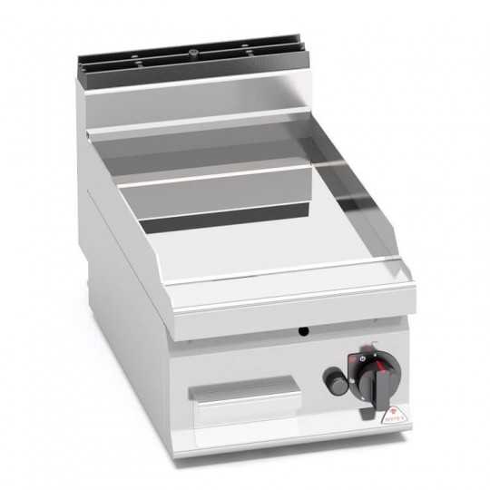 Fry top a gas liscio in compound 40x70 - TOP