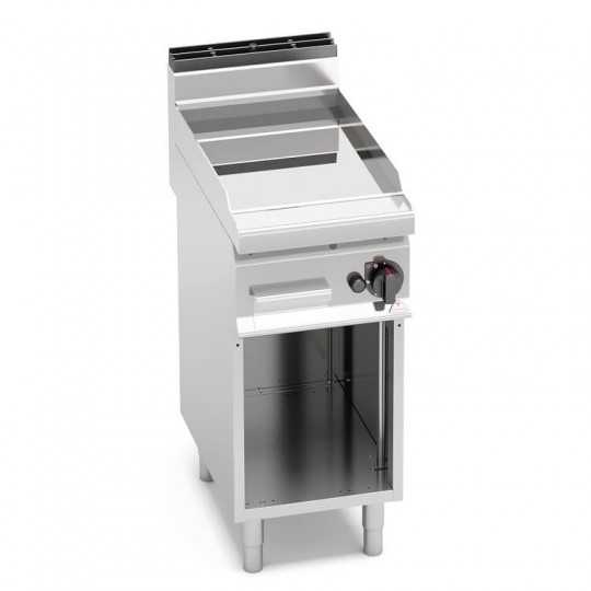 Smooth compound gas griddle 40x70 - on cabinet