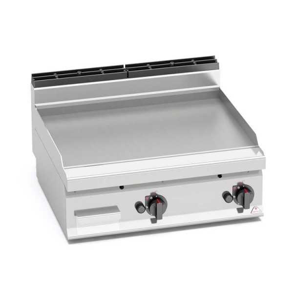 FRY TOP A GAS LISCIO 80x70 - TOP