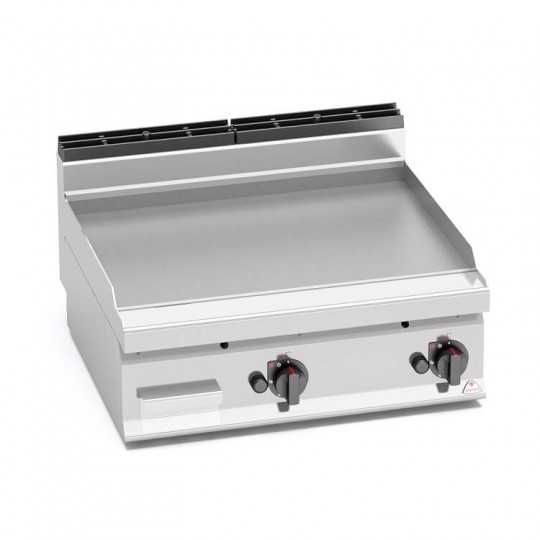 FRY TOP A GAS LISCIO 80x70 - TOP