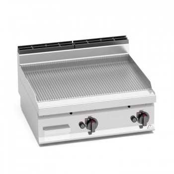 FRY TOP A GAS RIGATO 80x70 - TOP