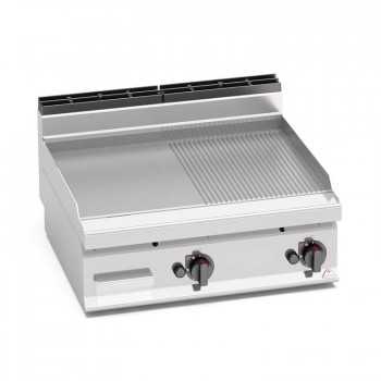 FRY TOP A GAS MISTO 80x70 - TOP