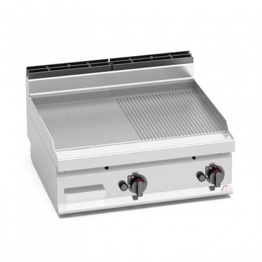 FRY TOP A GAS MISTO 80x70 - TOP