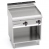 RIBBED GAS GRIDDLE 80x70 - ON CABINET