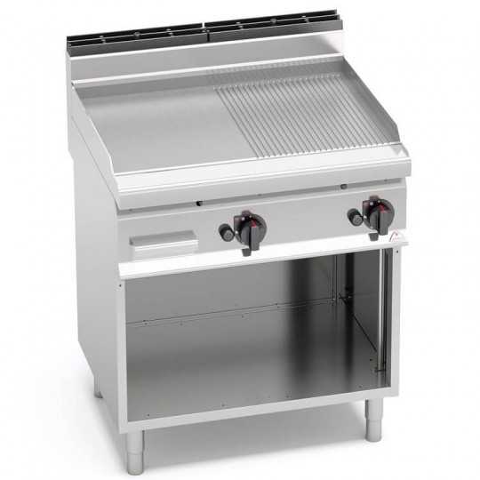 FRY TOP A GAS MISTO 80x70 - SU VANO