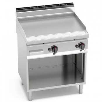 FRY TOP A GAS LISCIO 80x70 - SU VANO
