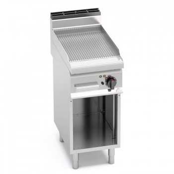 FRY TOP ELETTRICO RIGATO 40x70 - SU VANO