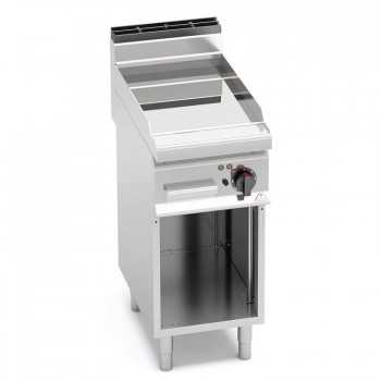 Fry top elettrico liscio in compound 40x70 - su vano