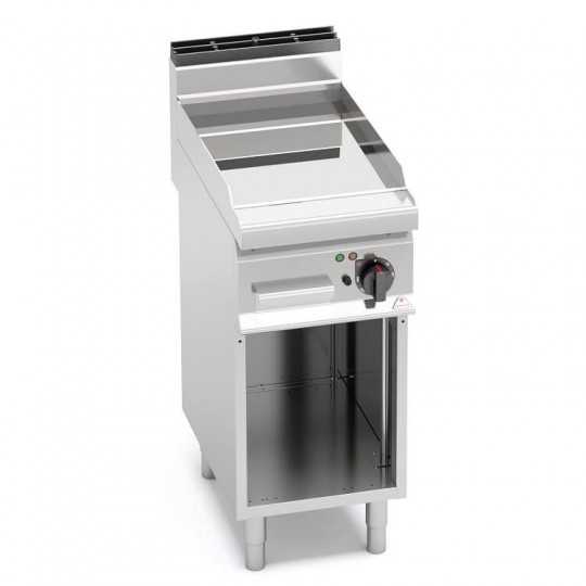 Fry top elettrico liscio in compound 40x70 - su vano