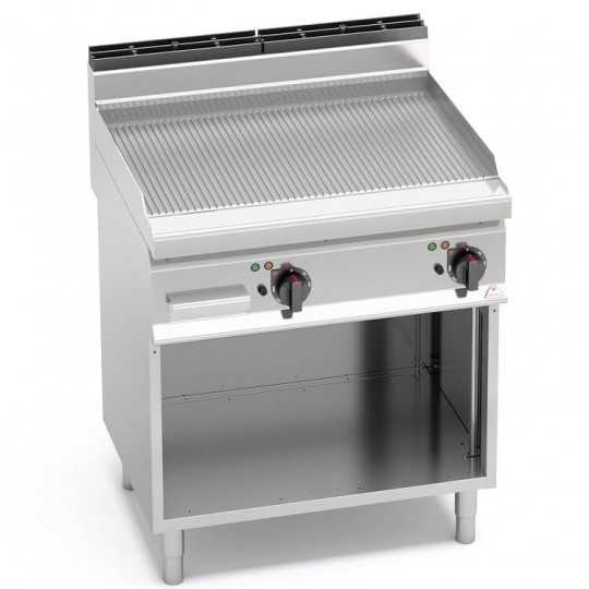 RIBBED ELECTRIC GRIDDLE 80x70 - ON CABINET