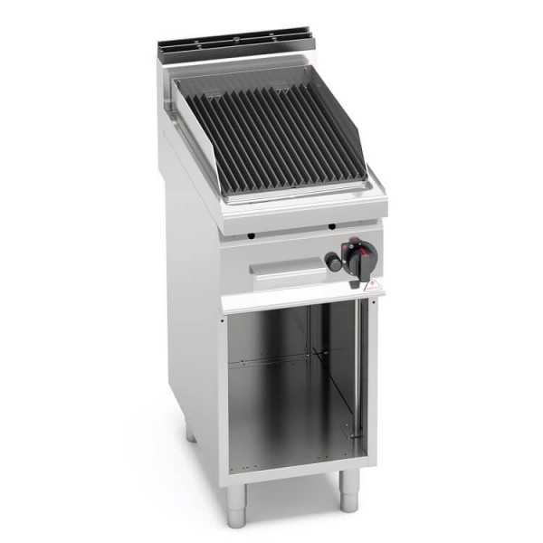 GAS LAVA STONE GRILL ON COMPARTMENT WITH GRILL ADJUSTMENT - 40x70
