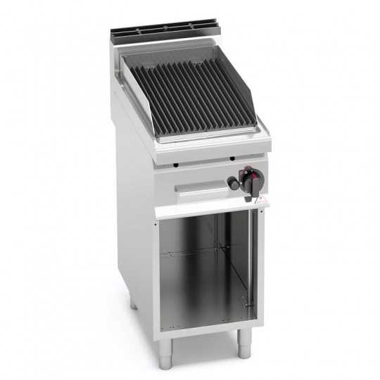 GAS LAVA STONE GRILL ON COMPARTMENT WITH GRILL ADJUSTMENT - 40x70