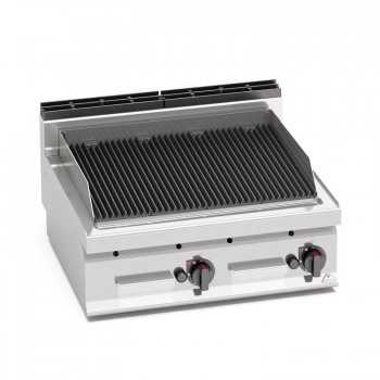 GRIGLIA PIETRA LAVICA A GAS TOP - 80x70