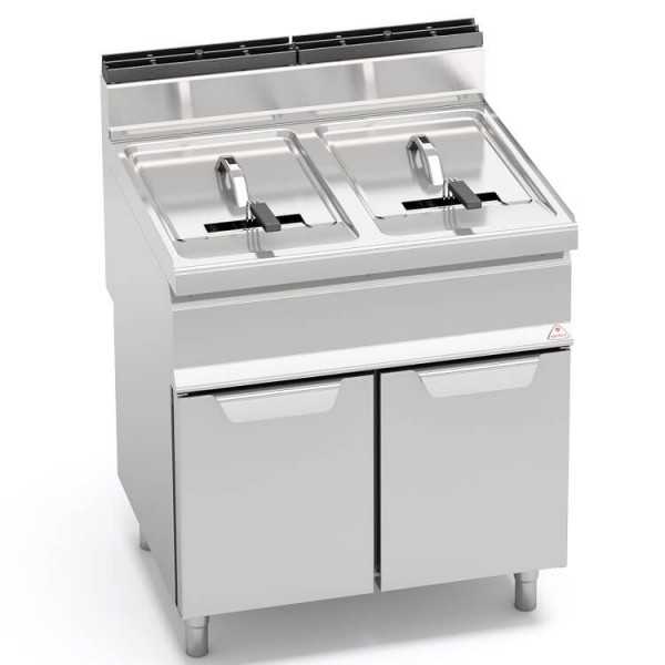 FRITEUSE À GAZ SUR ARMOIRE - 20+20 LT