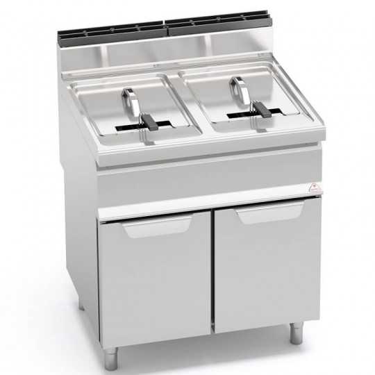 FRITEUSE À GAZ SUR ARMOIRE - 20+20 LT