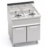 GAS FRYER ON CABINET - 20+20 LT