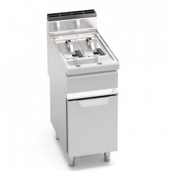 FRIGGITRICE A GAS SU VANO - 7+7 LT