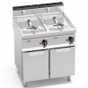 ELECTRIC FRYER ON CABINET - 10+10 LT