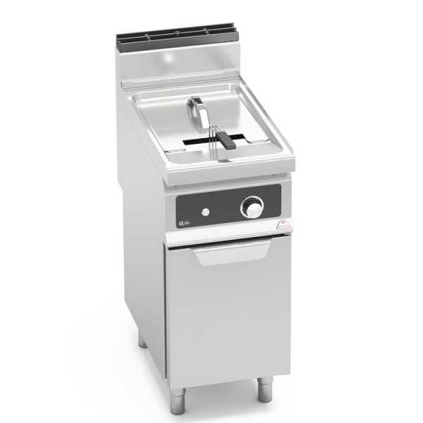 FRITEUSE À GAZ SUR ARMOIRE AVEC COMMANDES ÉLECTRONIQUES - 18 LT