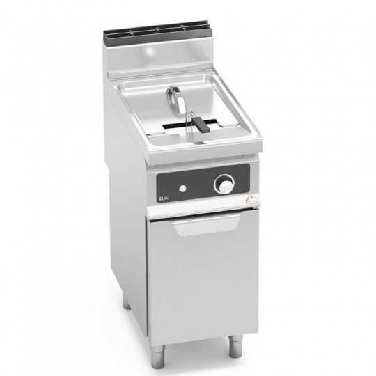 FRITEUSE À GAZ SUR ARMOIRE AVEC COMMANDES ÉLECTRONIQUES - 18 LT