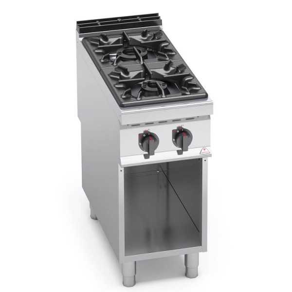 CUCINA A GAS 2 FUOCHI SU VANO - SERIE 90