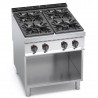 CUCINA A GAS 4 FUOCHI SU VANO - SERIE 90