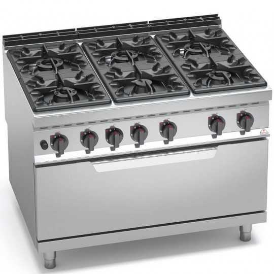GAS COOKER WITH 6 BURNERS ON GAS OVEN - 90 SERIES