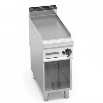 FRY TOP A GAS LISCIO SU VANO - 40x90