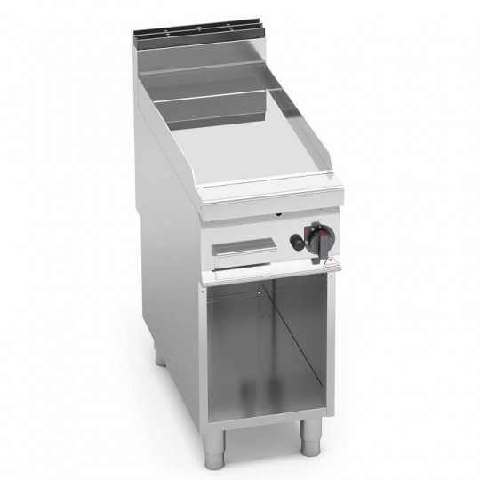 Smooth compound gas griddle on cabinet - 40x90