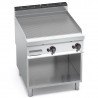 RIBBED GAS GRIDDLE ON CABINET - 80x90