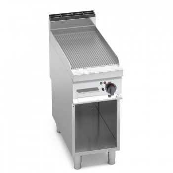 FRY TOP ELETTRICO RIGATO SU VANO - 40x90