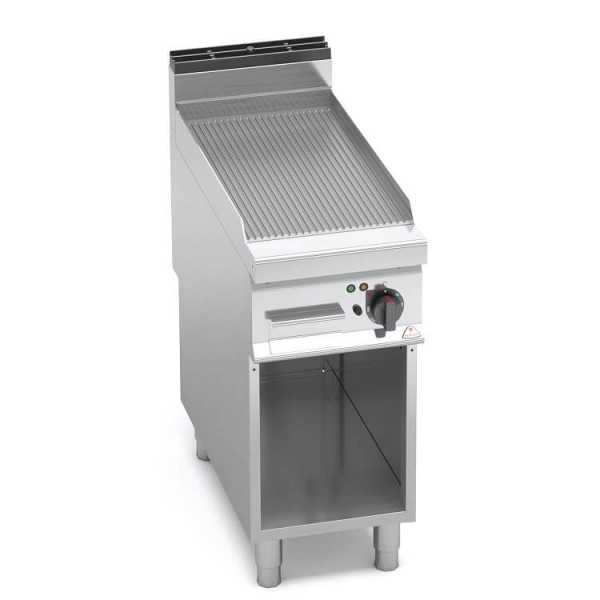 FRY TOP ELETTRICO RIGATO SU VANO - 40x90