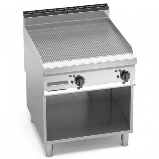 RIBBED ELECTRIC GRIDDLE ON CABINET - 80x90