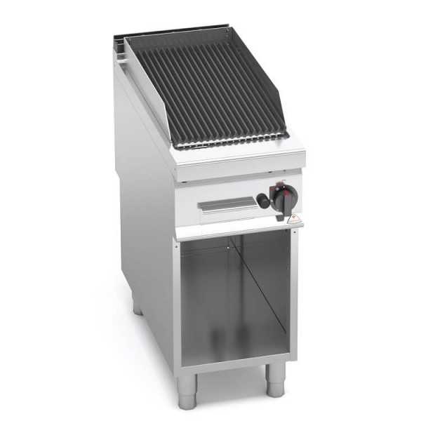 GAS LAVA STONE GRILL ON OPEN CABINET - 40x90