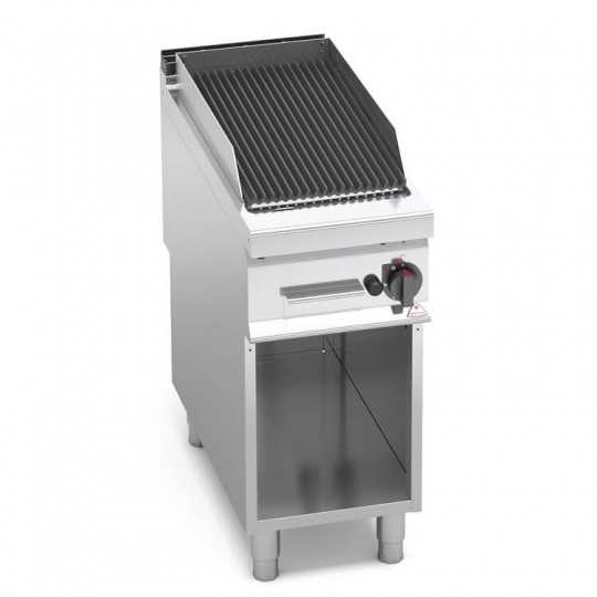 GAS LAVA STONE GRILL ON OPEN CABINET - 40x90