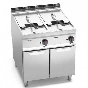 ELECTRIC FRYER ON CABINET - 22+22 LITRES