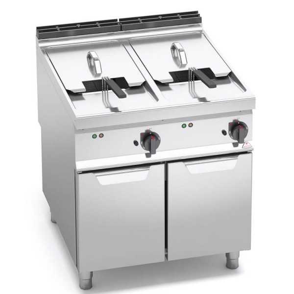 ELECTRIC FRYER ON CABINET - 22+22 LITRES
