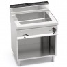 Electric bain marie with cabinet 2.4 kW, depth 70 cm