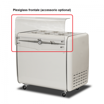 Banco gelateria a pozzetto 6 carapine con riserva VENETO